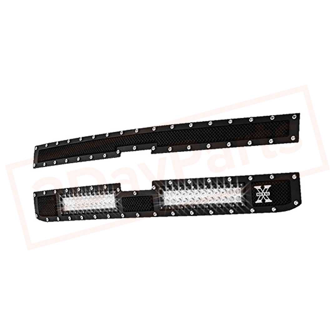Image T-rex X-METAL GRILLE fits Chevrolet Silverado HD 2015 part in Grilles category