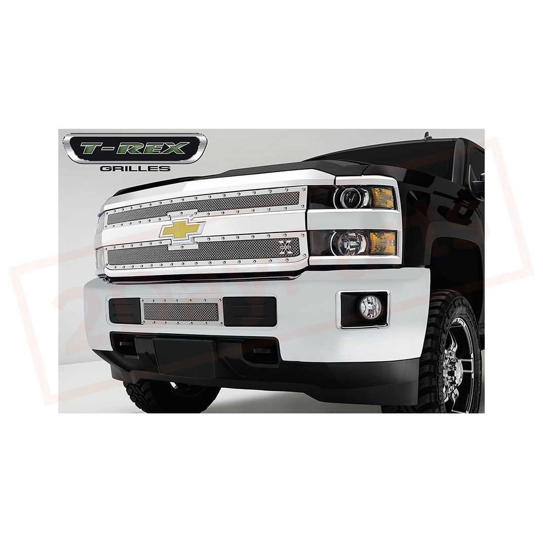 Image 1 T-rex X-METAL GRILLE fits Chevrolet Silverado HD 2015 part in Grilles category