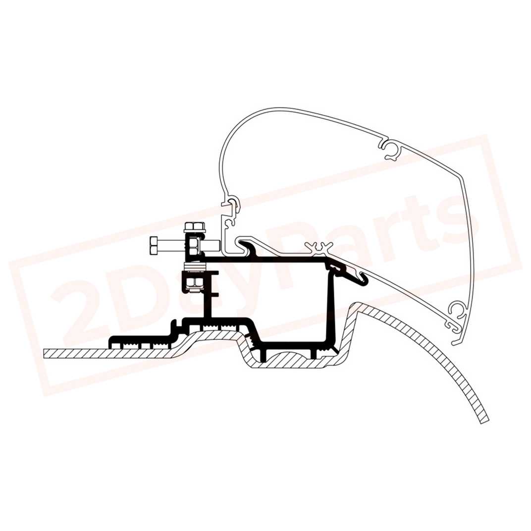 Image 2 THULE Adapter for Roof Mount THL308073 part in Racks category