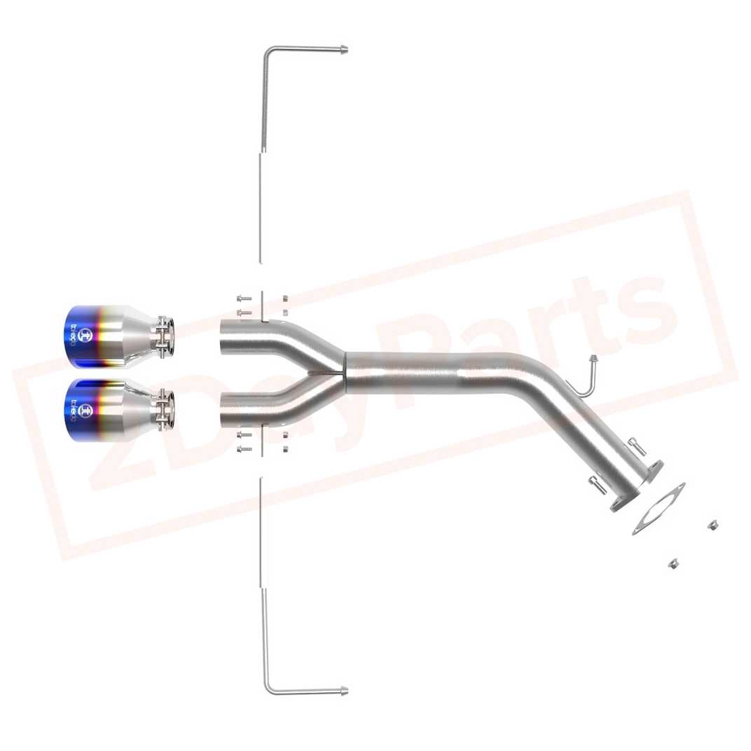 Image 2 aFe Power Gas Axle-Back Exhaust System for Hyundai Veloster 2019 - 2021 part in Exhaust Systems category