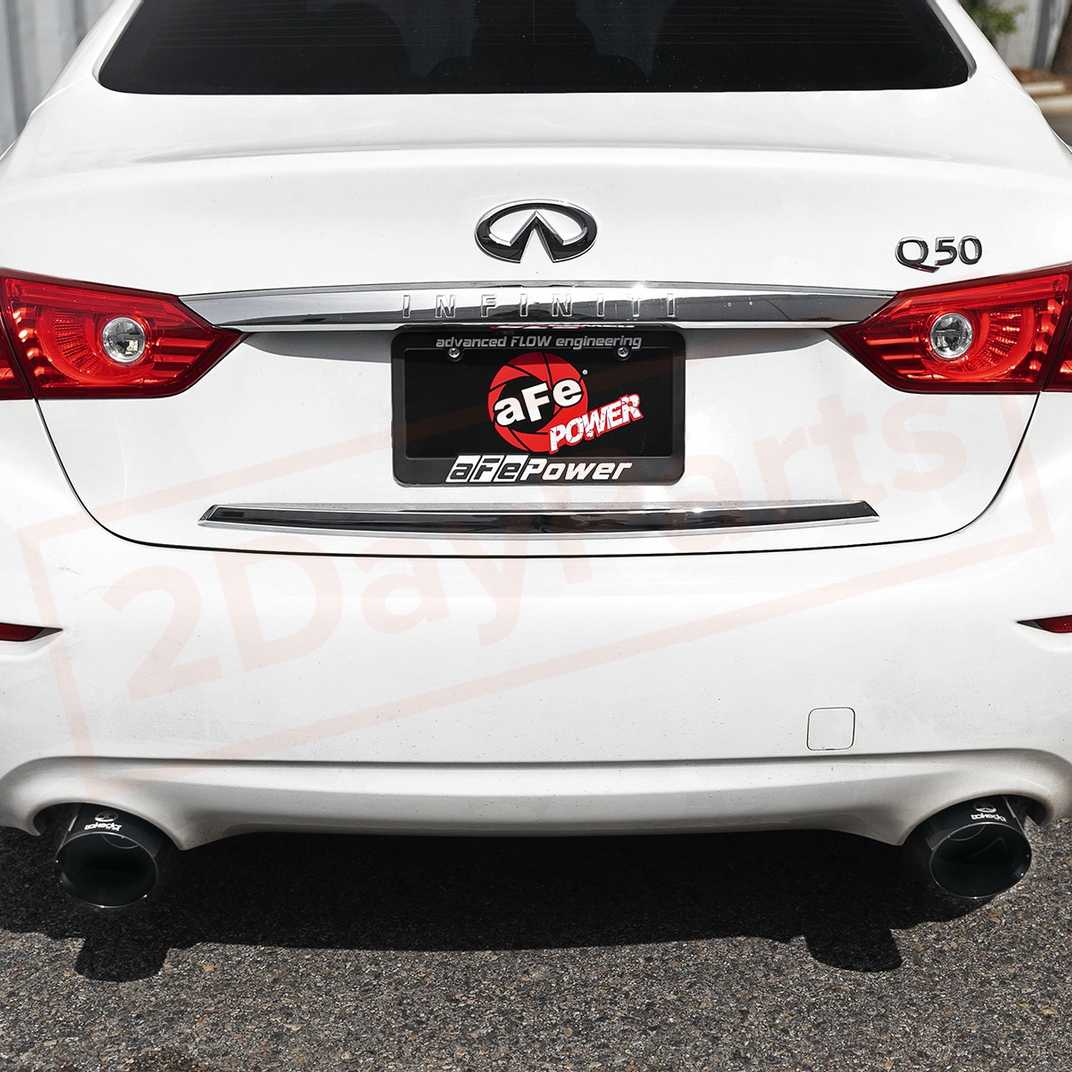 Image 3 aFe Power Gas Axle-Back Exhaust System for Infiniti Q50 2016 - 2020 part in Exhaust Systems category