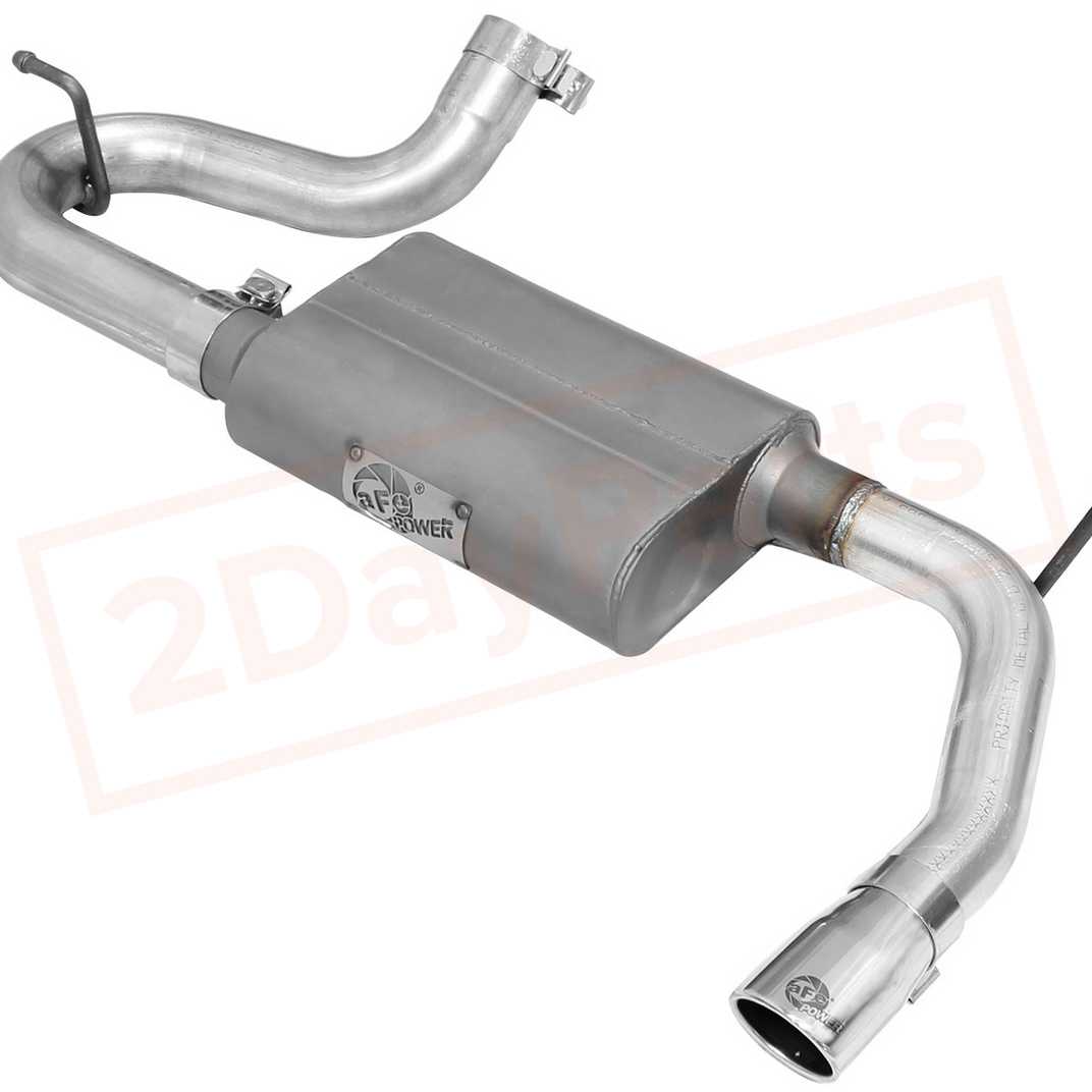 Image aFe Power Gas Axle-Back Exhaust System for Jeep Wrangler JK 2007 - 2011 part in Exhaust Systems category