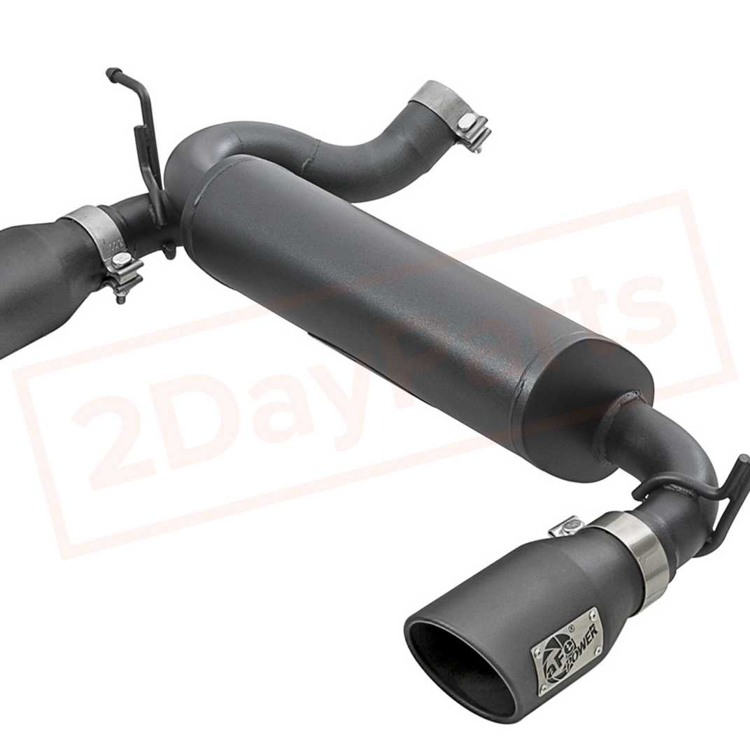 Image aFe Power Gas Axle-Back Exhaust System for Jeep Wrangler JK 2007 - 2011 part in Exhaust Systems category