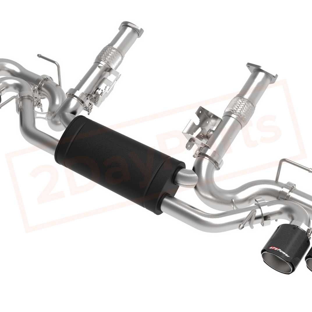 Image aFe Power Gas Cat-Back Exhaust System for Chevrolet Corvette (C8) 2020 - 2021 part in Exhaust Systems category