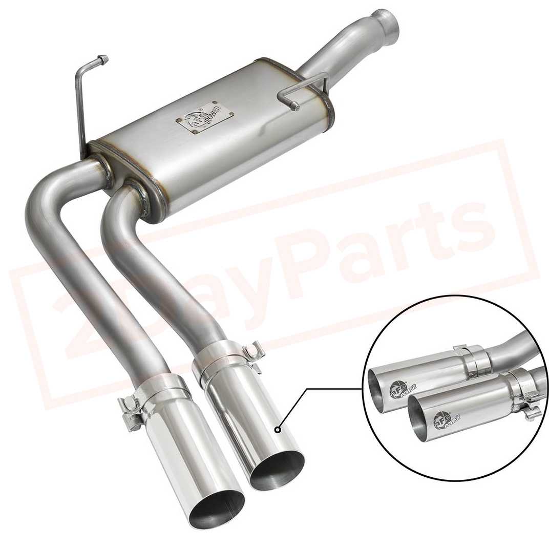 Image aFe Power Gas Cat-Back Exhaust System for Chevrolet Silverado 1500 2009 - 2013 part in Exhaust Systems category