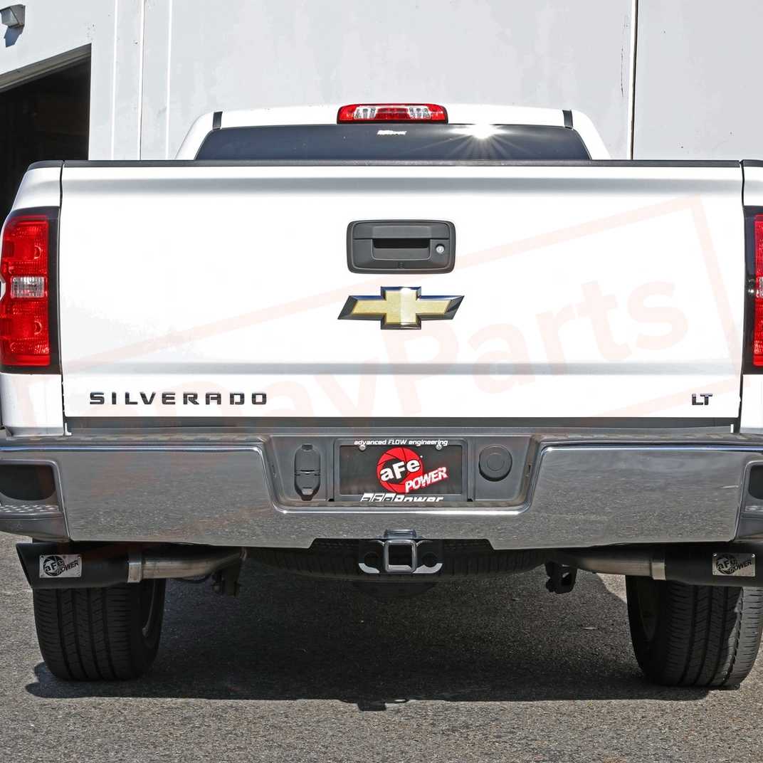 Image 1 aFe Power Gas Cat-Back Exhaust System for Chevrolet Silverado 1500 2014 - 2018 part in Exhaust Systems category