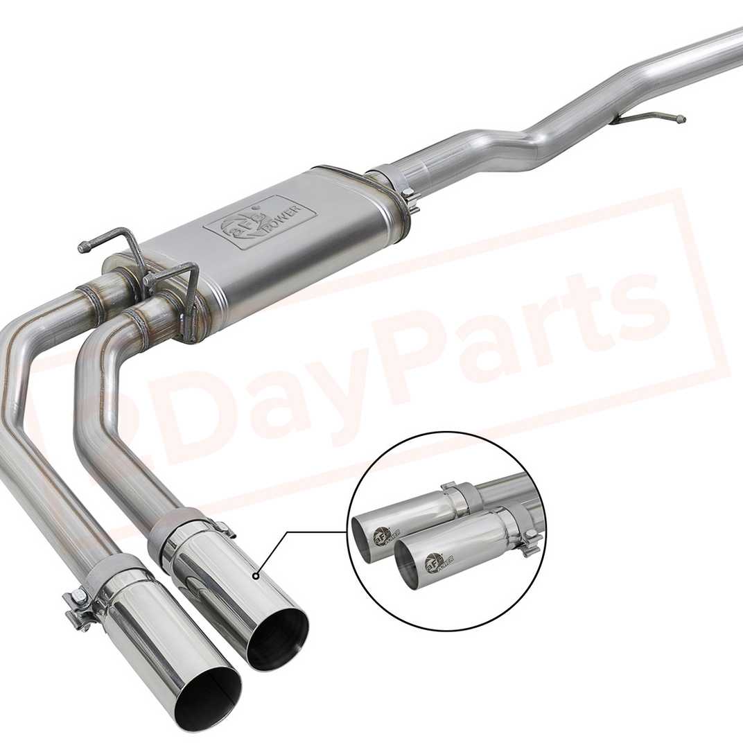 Image aFe Power Gas Cat-Back Exhaust System for GMC Sierra 1500 2009 - 2013 part in Exhaust Systems category