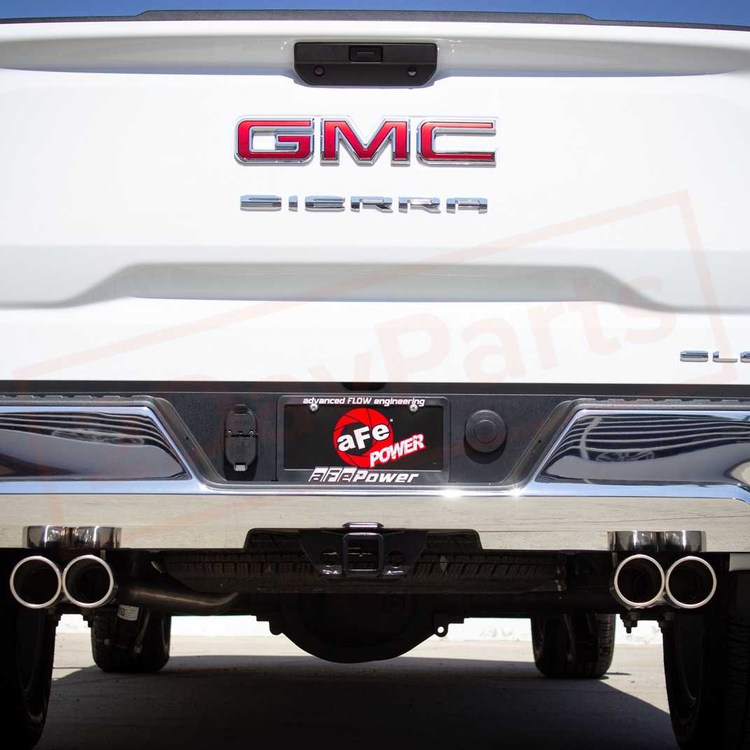 Image 1 aFe Power Gas Cat-Back Exhaust System for GMC Sierra 1500 2019 - 2021 part in Exhaust Systems category