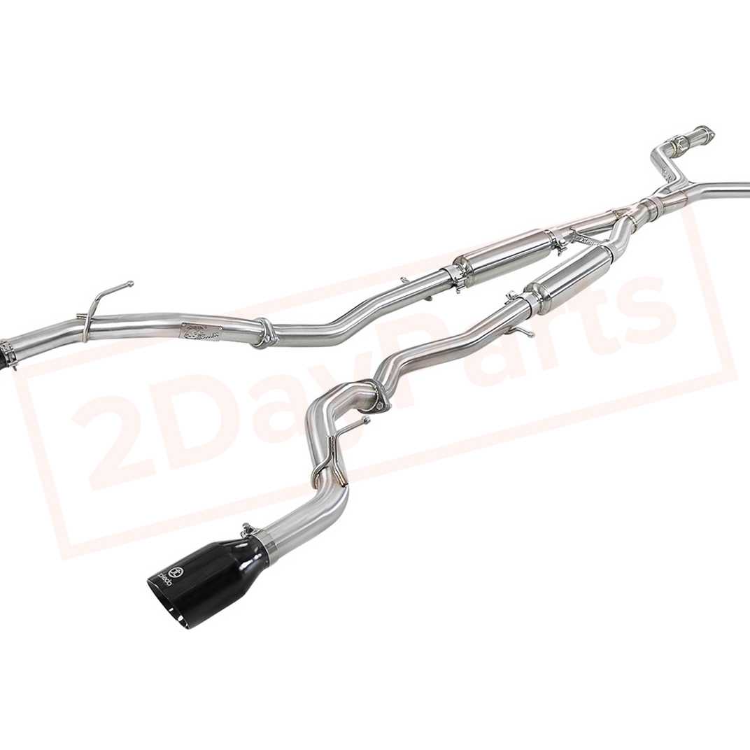 Image aFe Power Gas Cat-Back Exhaust System for Infiniti Q60 2017 - 2021 part in Exhaust Systems category