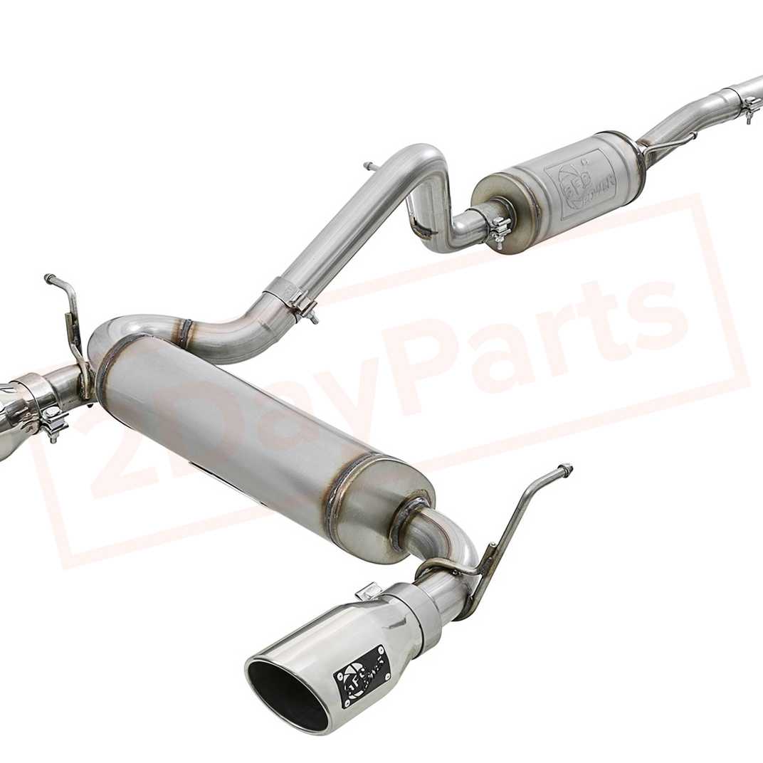 Image aFe Power Gas Cat-Back Exhaust System for Jeep Wrangler JK 2012 - 2018 part in Exhaust Systems category
