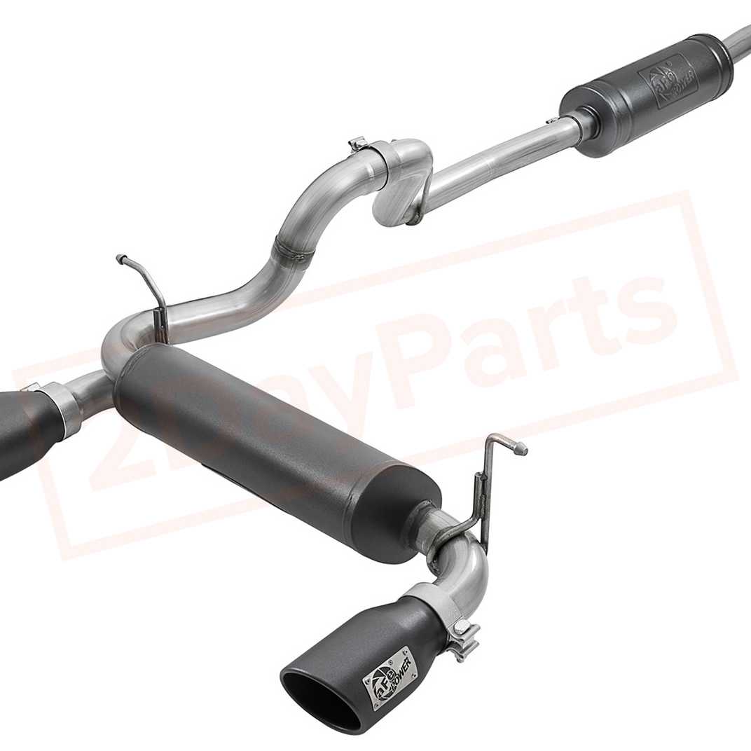 Image aFe Power Gas Cat-Back Exhaust System for Jeep Wrangler JL 2018 - 2021 part in Exhaust Systems category