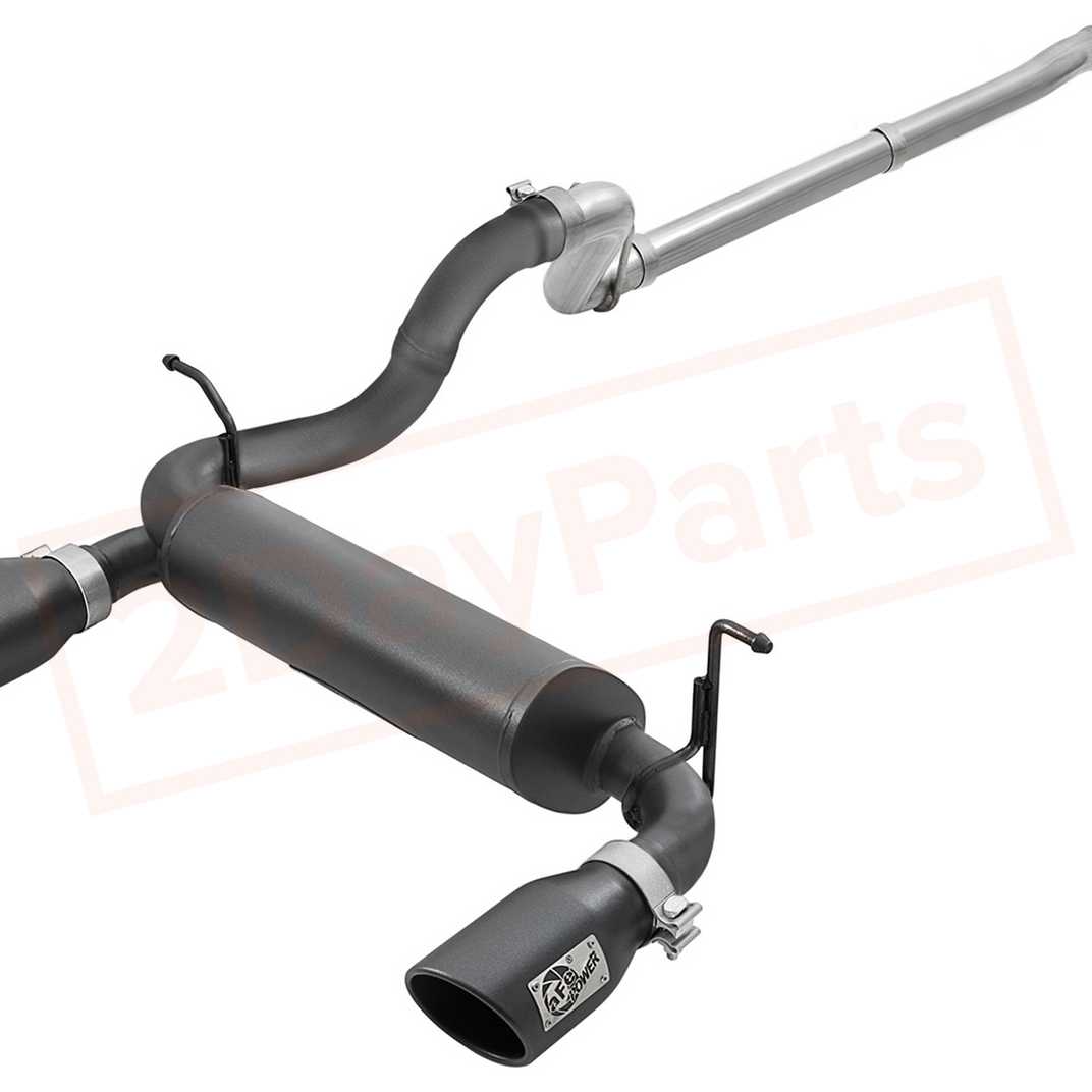 Image aFe Power Gas Cat-Back Exhaust System for Jeep Wrangler JL 2018 - 2021 part in Exhaust Systems category