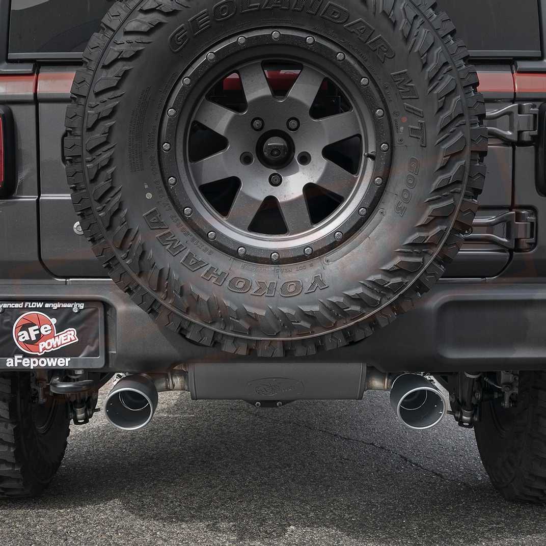 Image 2 aFe Power Gas Cat-Back Exhaust System for Jeep Wrangler JL 2018 - 2021 part in Exhaust Systems category