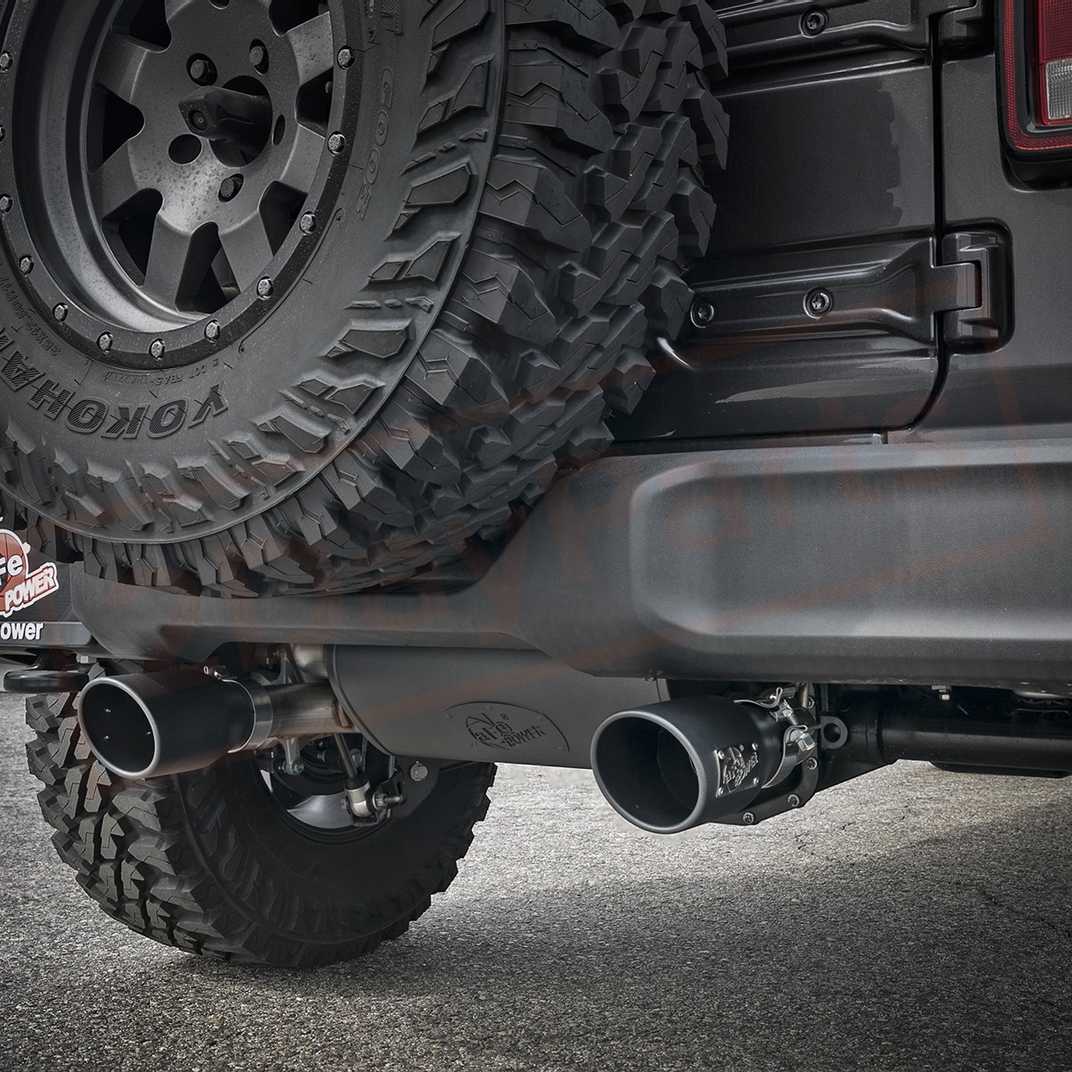 Image 3 aFe Power Gas Cat-Back Exhaust System for Jeep Wrangler JL 2018 - 2021 part in Exhaust Systems category