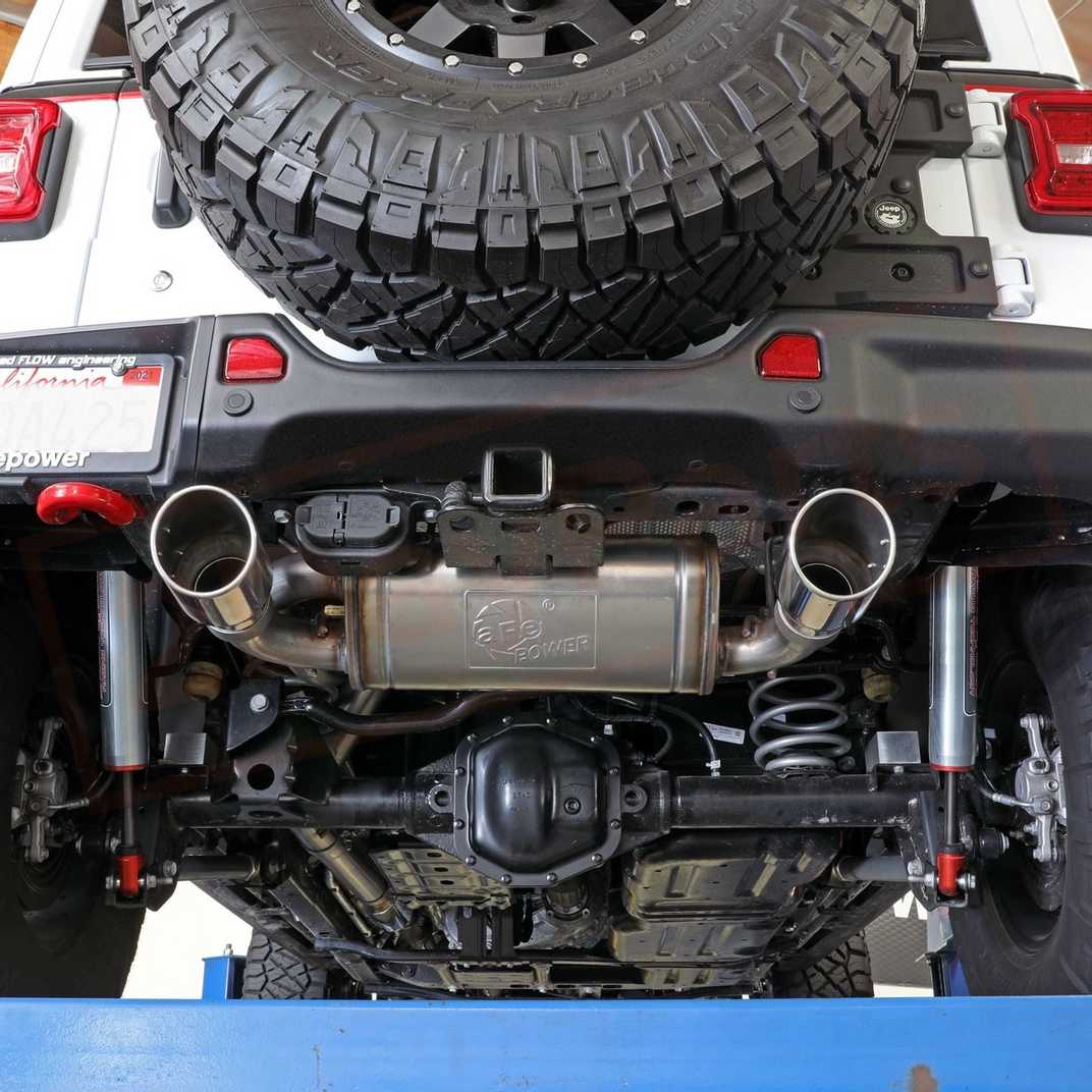 Image 3 aFe Power Gas Cat-Back Exhaust System for Jeep Wrangler JL 2020 - 2021 part in Exhaust Systems category