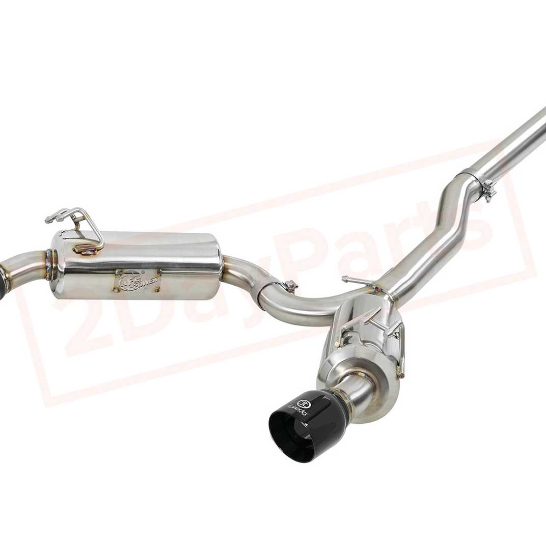 Image aFe Power Gas Cat-Back Exhaust System for Mitsubishi Lancer Evolution X (CZ4A) Turbo; Includes MR/GSR Models 2008 - 2015  part in Exhaust Systems category