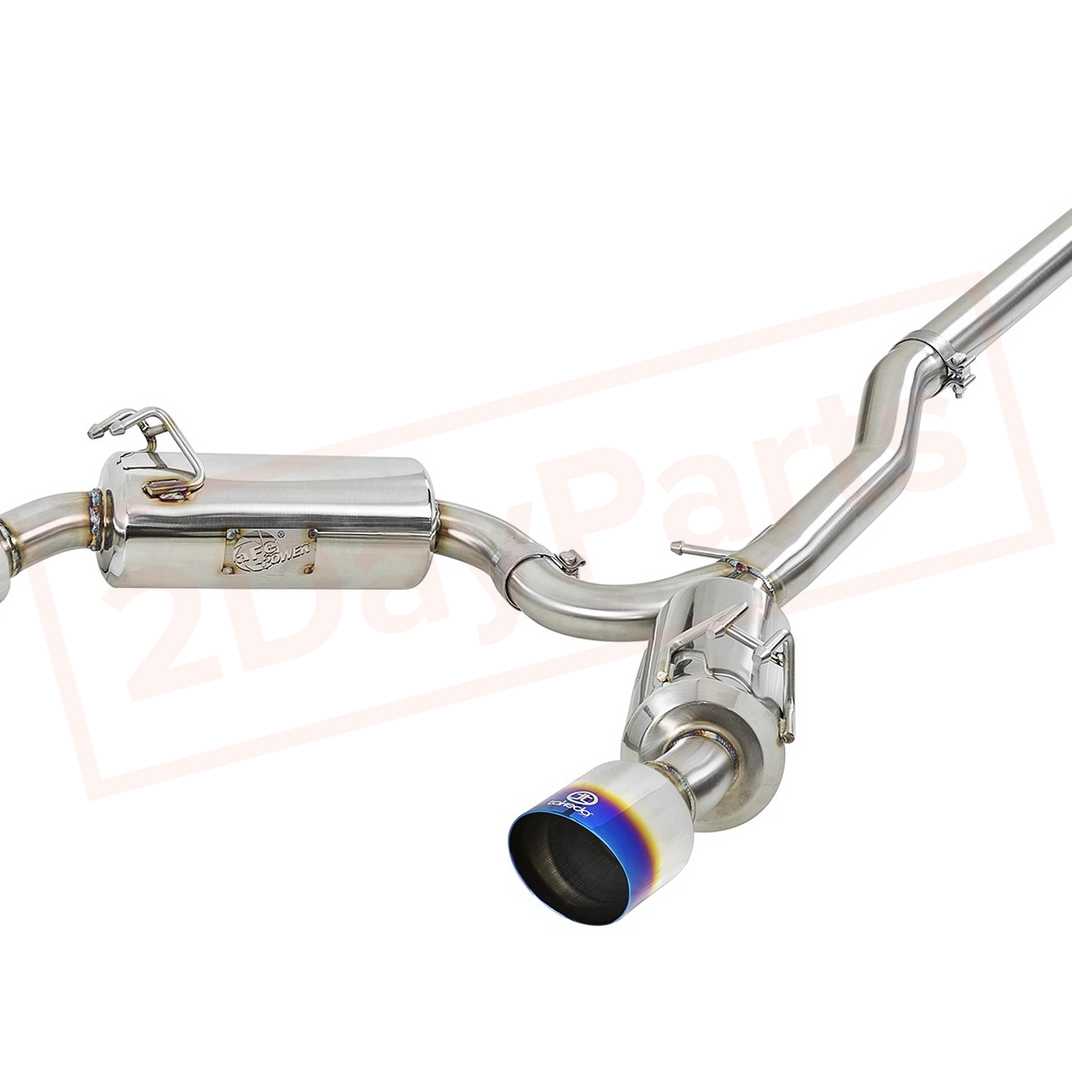 Image aFe Power Gas Cat-Back Exhaust System for Mitsubishi Lancer Evolution X (CZ4A) Turbo; Includes MR/GSR Models 2008 - 2015  part in Exhaust Systems category