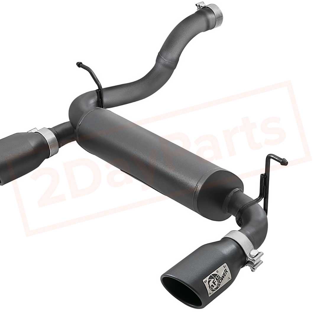 Image aFe Power Gas MACH Force XP Axle-Back Exhaust System for Jeep Wrangler JL 2020 - 2021 part in Exhaust Systems category
