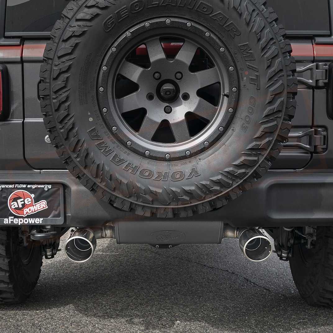 Image 3 aFe Power Gas Rebel Cat-Back Exhaust System for Jeep Wrangler JL 2018 - 2021 part in Exhaust Systems category