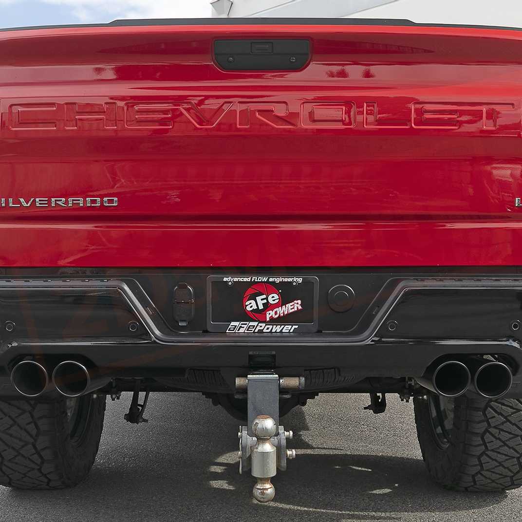 Image 1 aFe Power Gas Vulcan Cat-Back Exhaust System for Chevrolet Silverado 1500 2019 - 2021 part in Exhaust Systems category