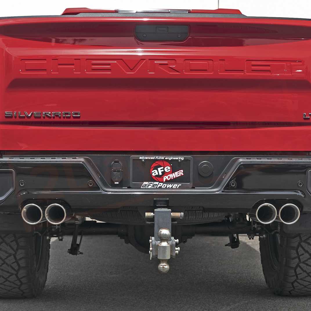 Image 1 aFe Power Gas Vulcan Cat-Back Exhaust System for Chevrolet Silverado 1500 2019 - 2021 part in Exhaust Systems category