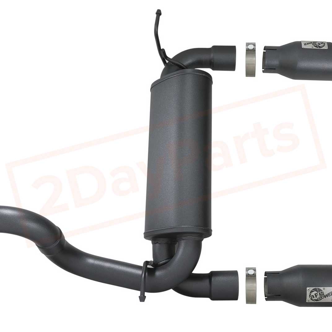 Image 3 aFe Power Hybrid MACH Force XP Axle-Back Exhaust System for Jeep Wrangler JL 2018 - 2021 part in Exhaust Systems category