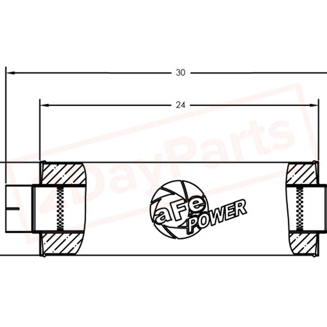 Image 3 aFe Power Muffler aFe49-91002 part in Mufflers category